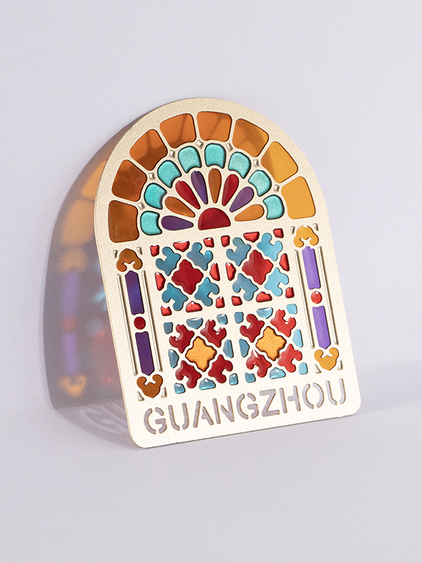 文创冰箱贴广州花窗