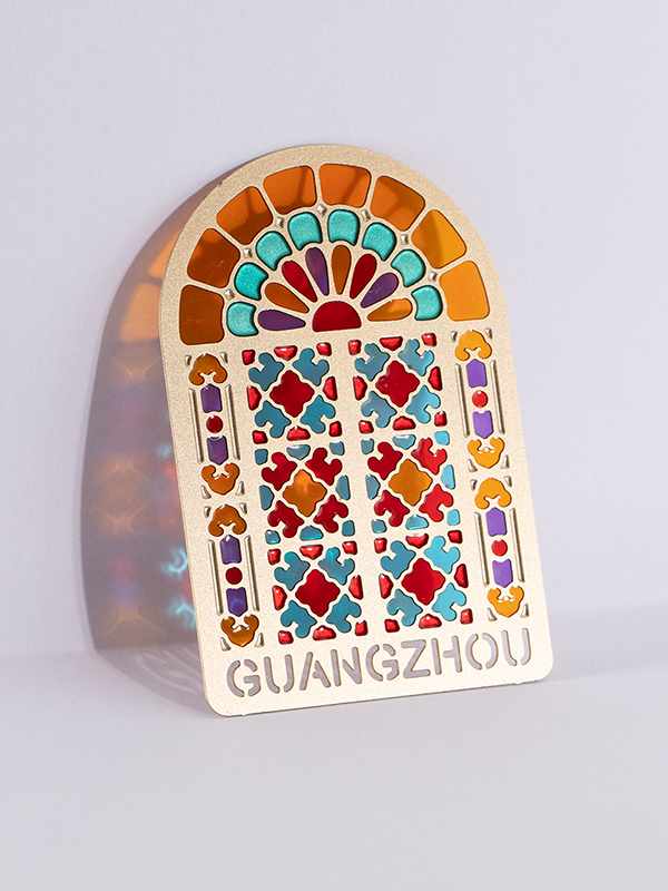 文创冰箱贴广州花窗