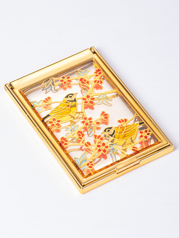 便携化妆镜-喜鹊登梅